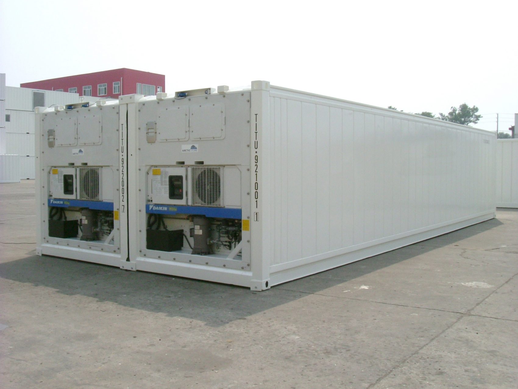 refrigerated new containers